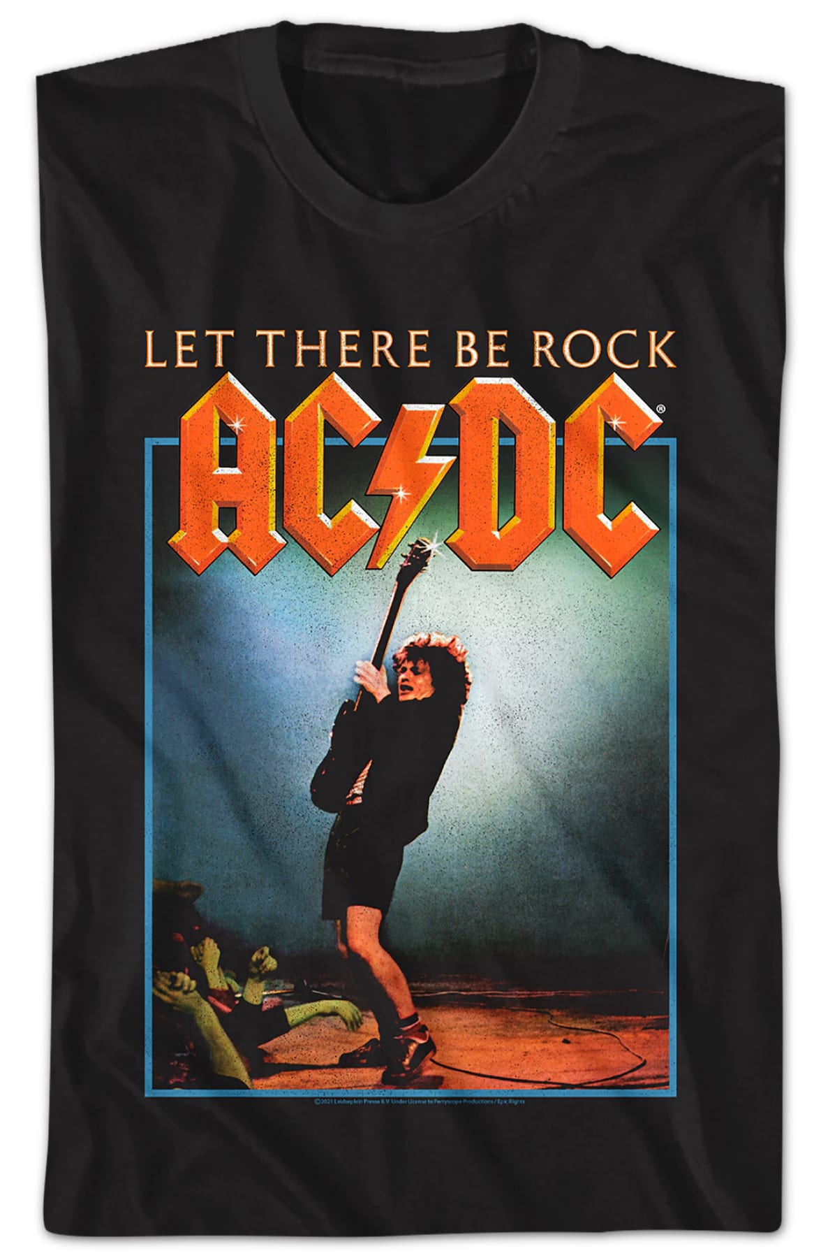 Let There Be Rock Album Cover ACDC Shirt