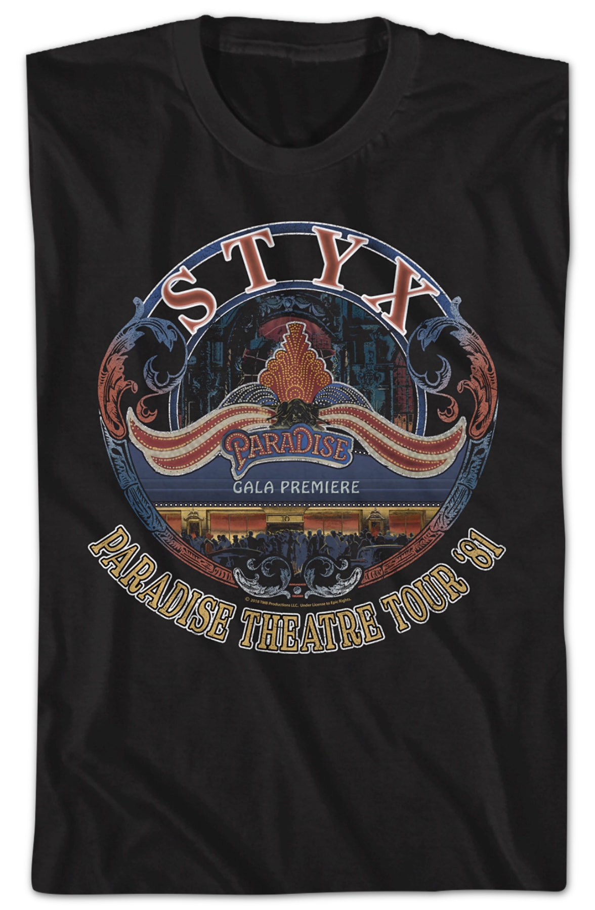 Paradise Theatre Tour Styx T-Shirt Paradise Theatre Tour Styx T-Shirt