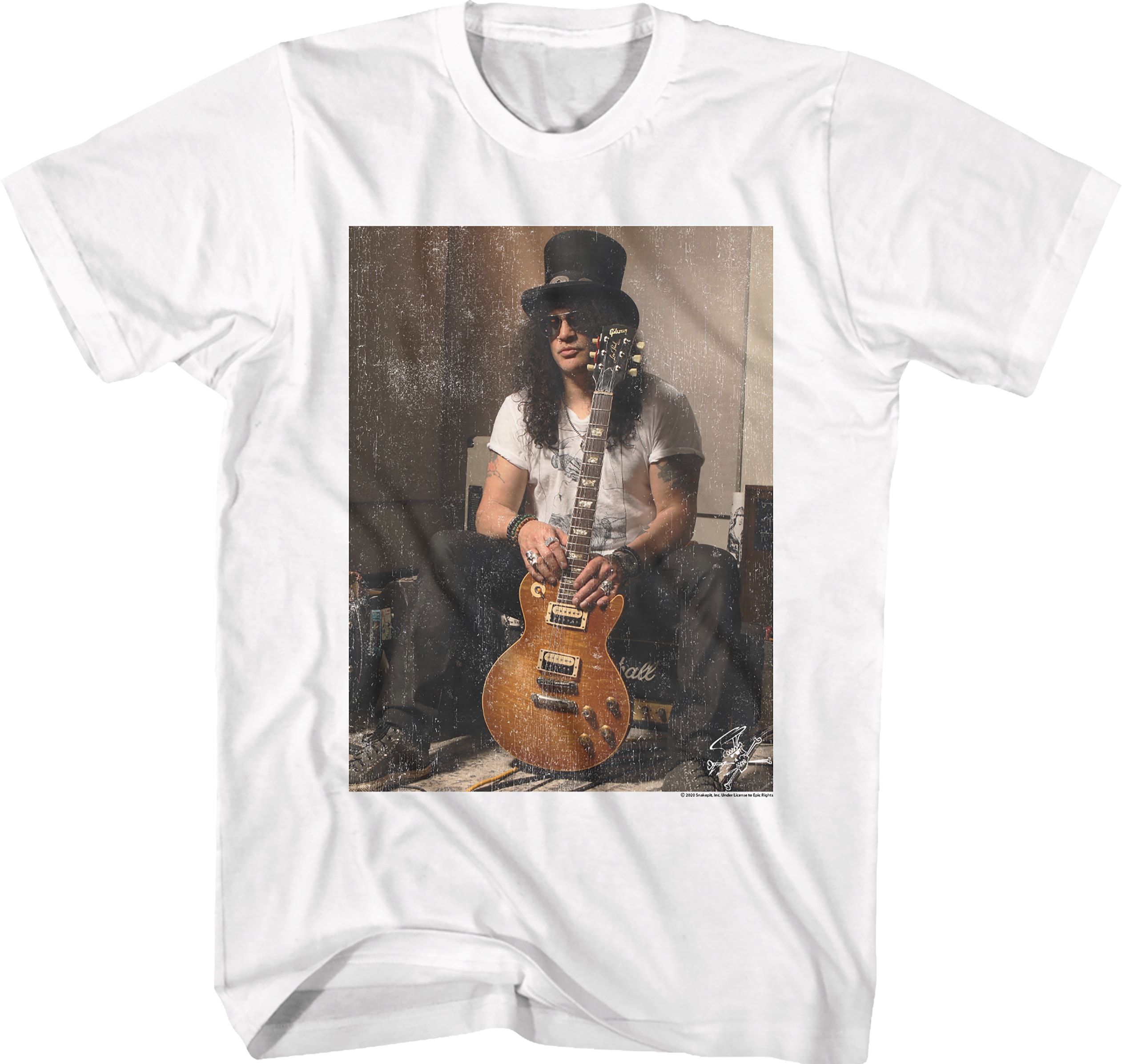 Photo With Guitar Slash T-Shirt