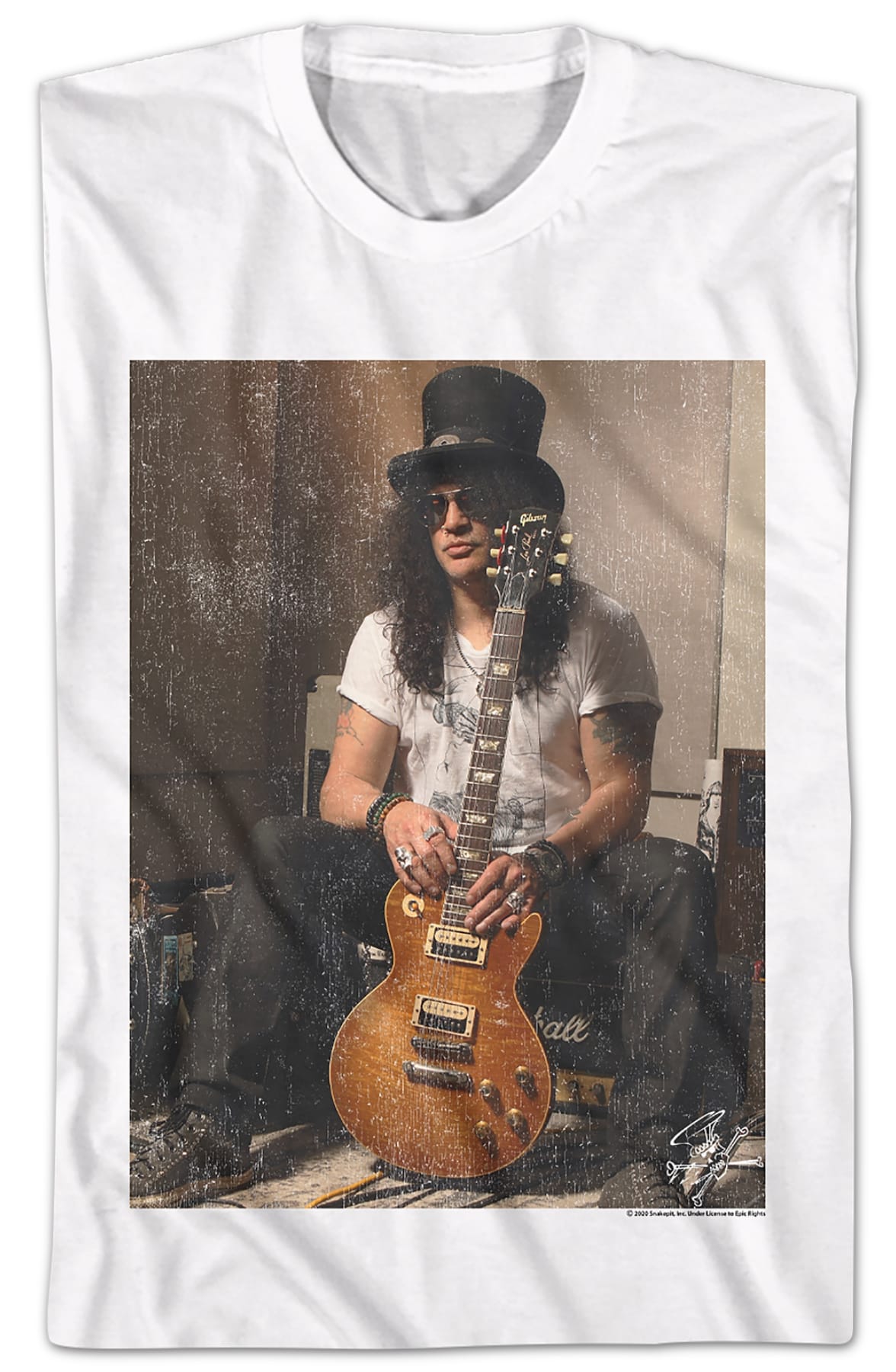 Photo With Guitar Slash T-Shirt