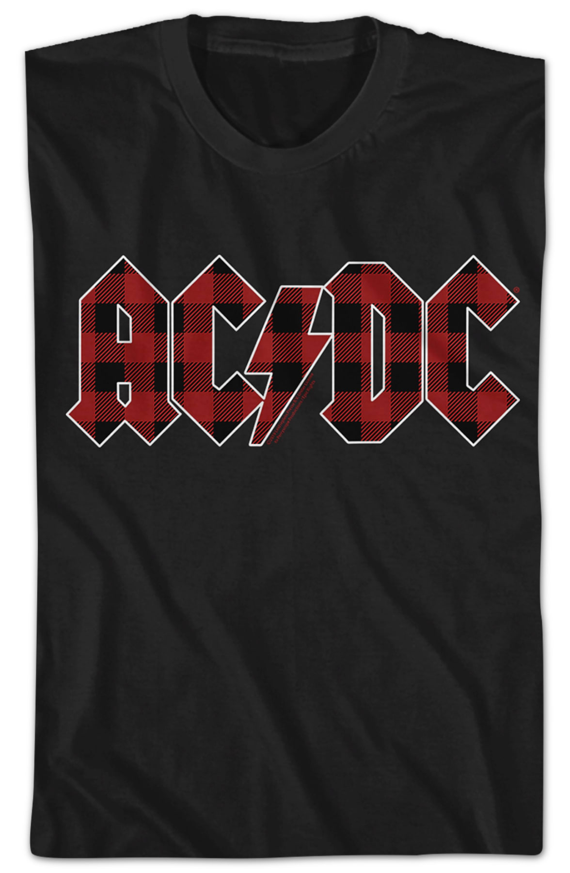 Tartan Logo ACDC T-Shirt Tartan Logo ACDC T-Shirt