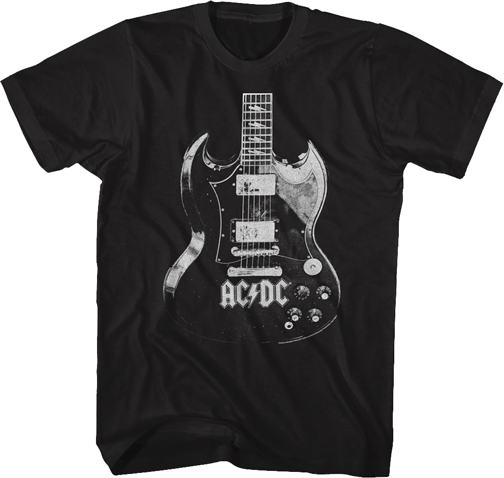 Vintage Guitar ACDC Shirt