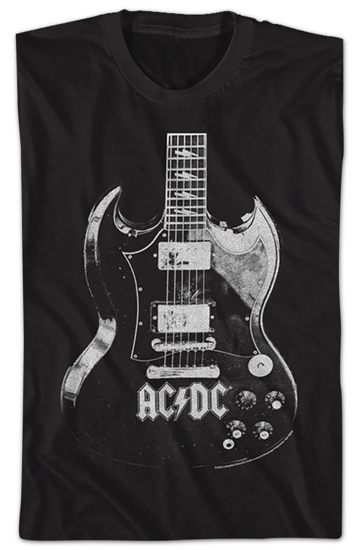 Vintage Guitar ACDC Shirt Vintage Guitar ACDC Shirt