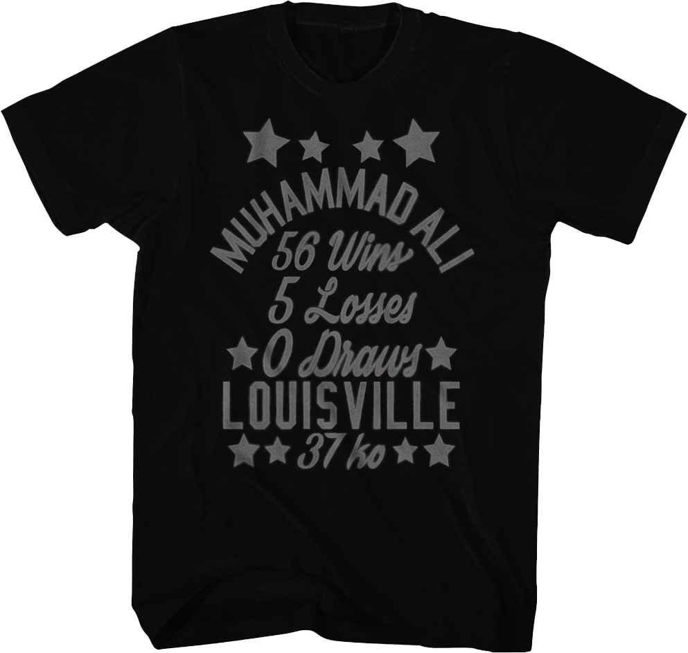 Vintage Wins And Losses Muhammad Ali T-Shirt
