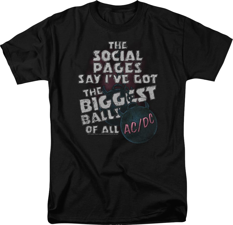 The Biggest Balls Of All ACDC T-Shirt