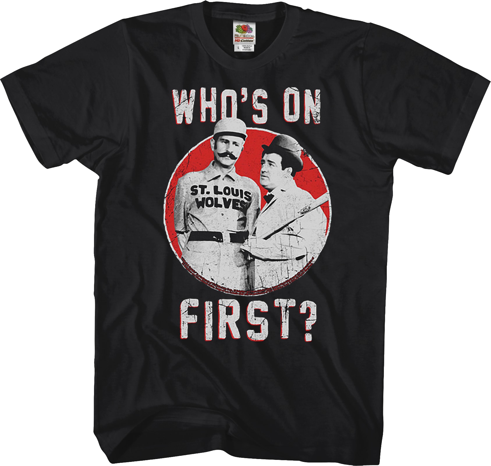 Who's On First Abbott And Costello T-Shirt Who's On First Abbott And Costello T-Shirt