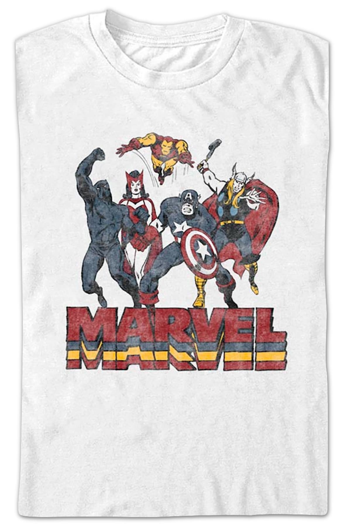 Avengers Fighting Poses Marvel Comics T-Shirt