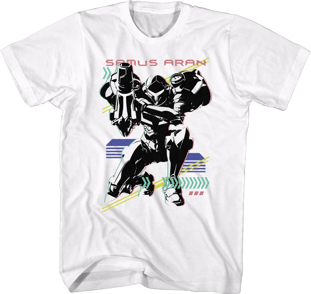 Retro Samus Aran Nintendo T-Shirt