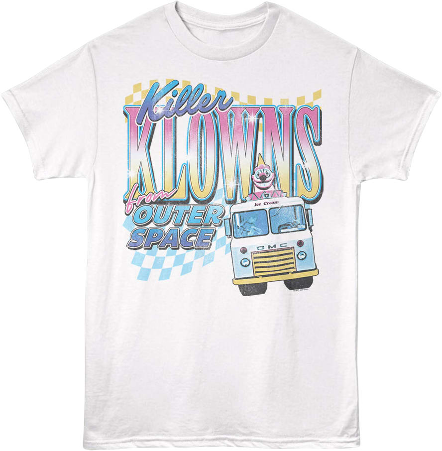 Front & Back Ice Cream Truck Killer Klowns From Outer Space T-Shirt