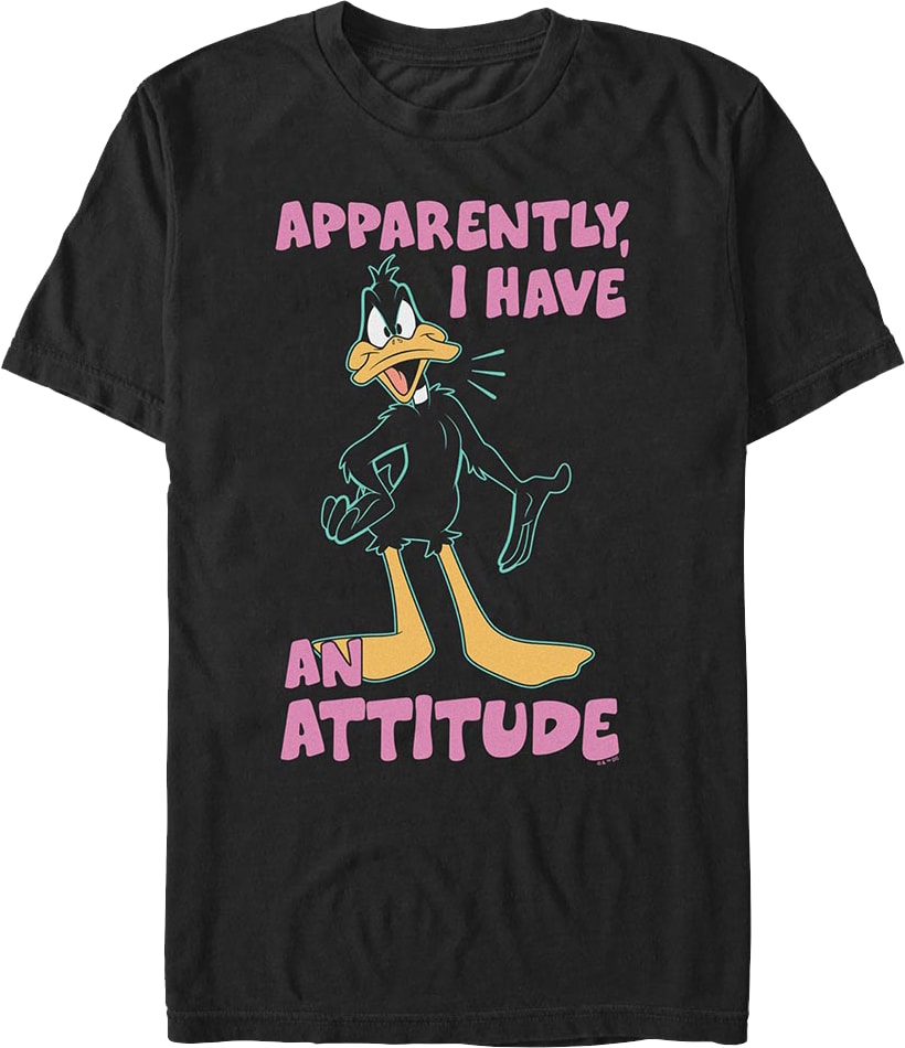 Daffy Duck Apparently I Have An Attitude Looney Tunes T-Shirt