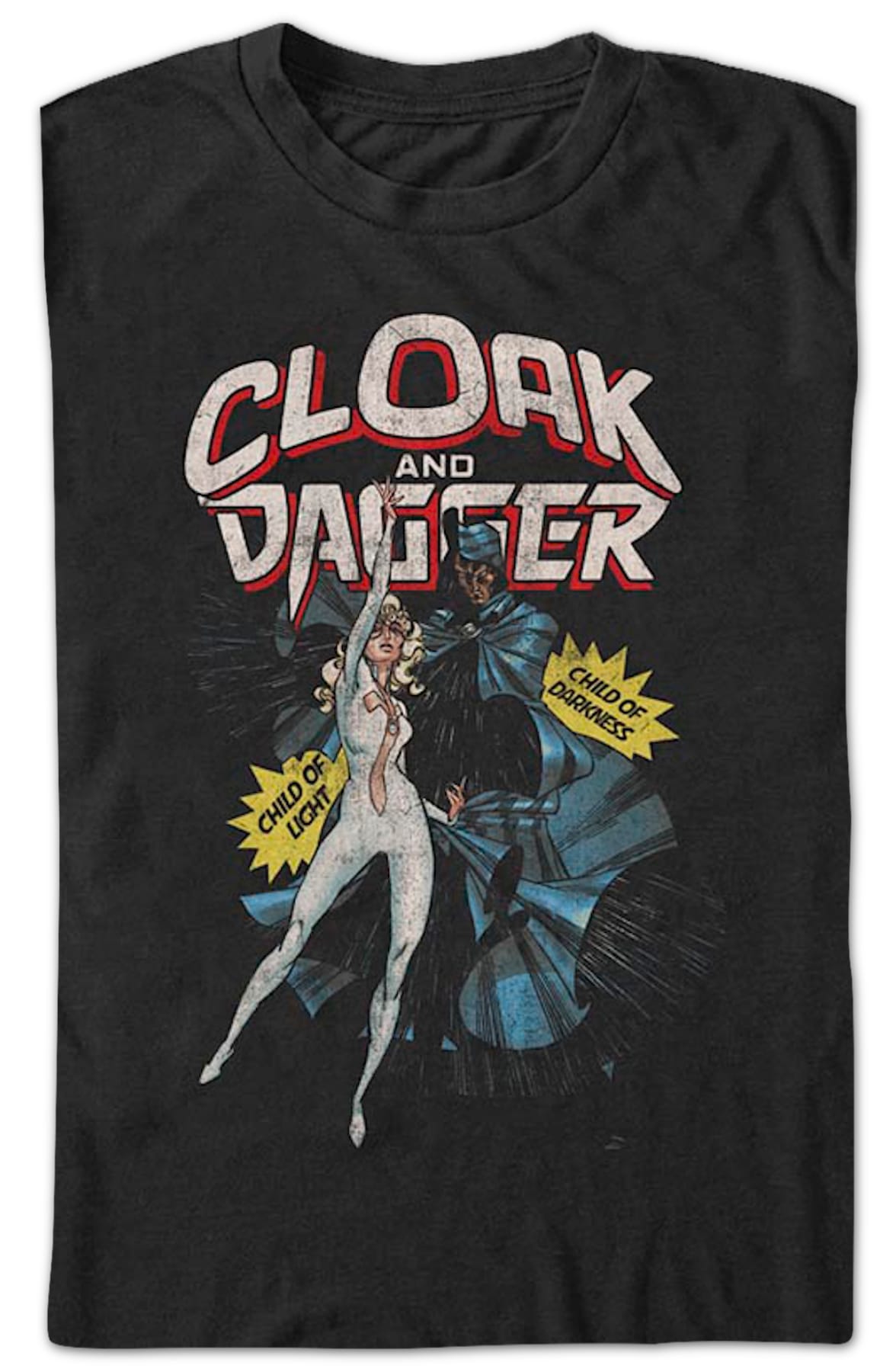 Cloak And Dagger Action Poses Marvel Comics T-Shirt