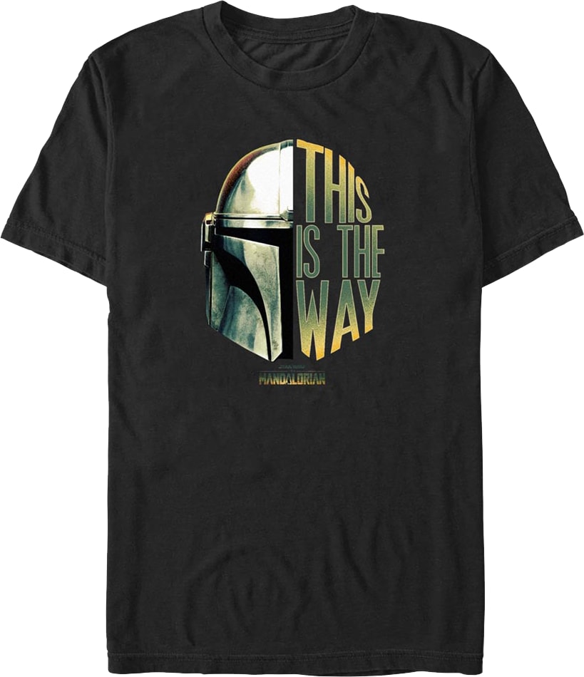 Mandalorian This Is The Way Helmet Star Wars T-Shirt