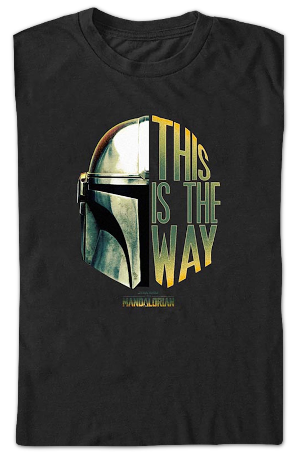 Mandalorian This Is The Way Helmet Star Wars T-Shirt