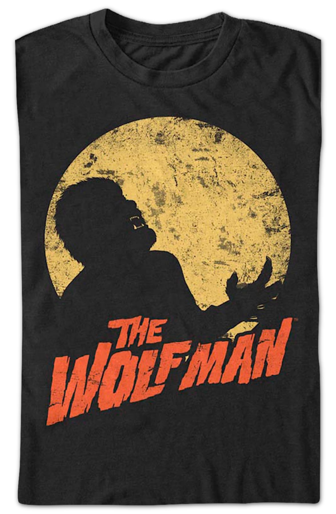 Moonlit Silhouette Wolf Man T-Shirt