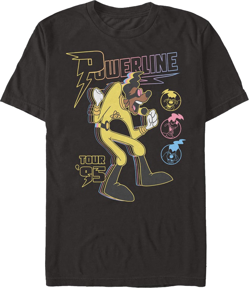 Powerline Tour '95 Goofy Movie Disney T-Shirt