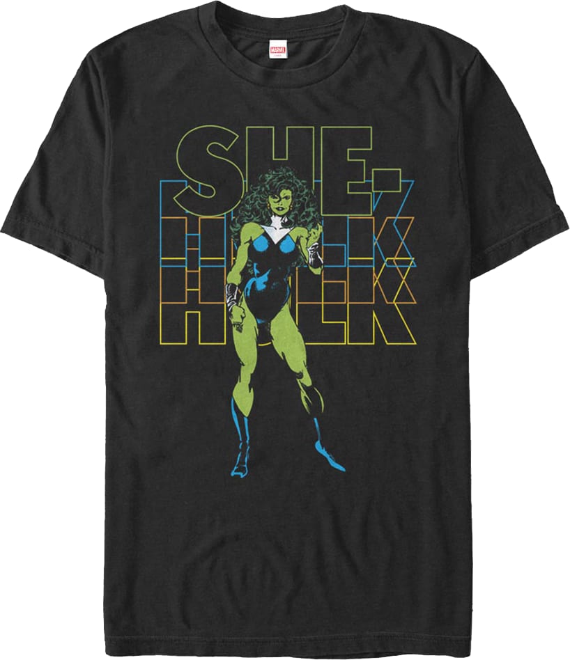 Retro She-Hulk Marvel Comics T-Shirt