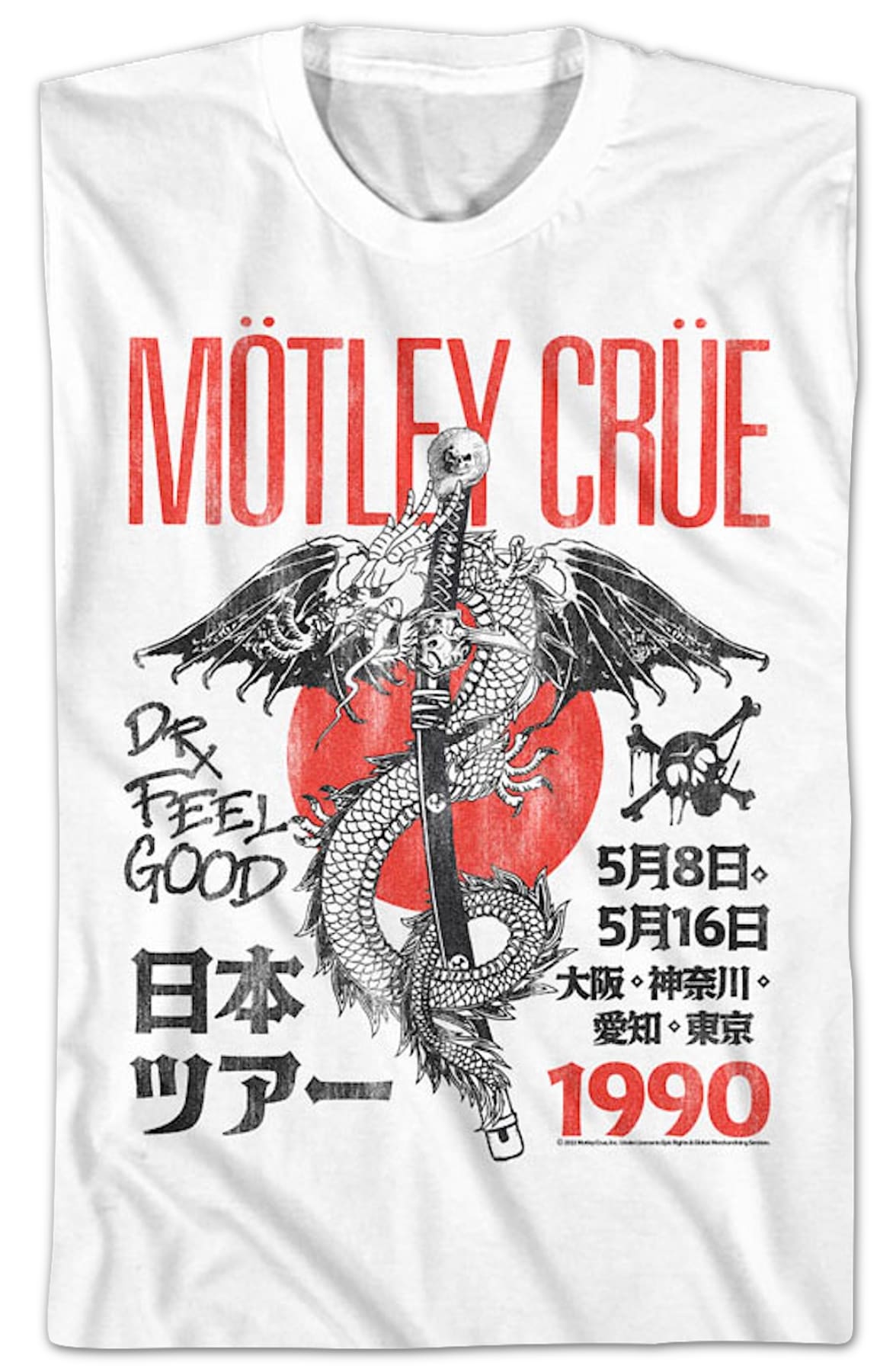 1990 Dr. Feelgood Tour Motley Crue T-Shirt