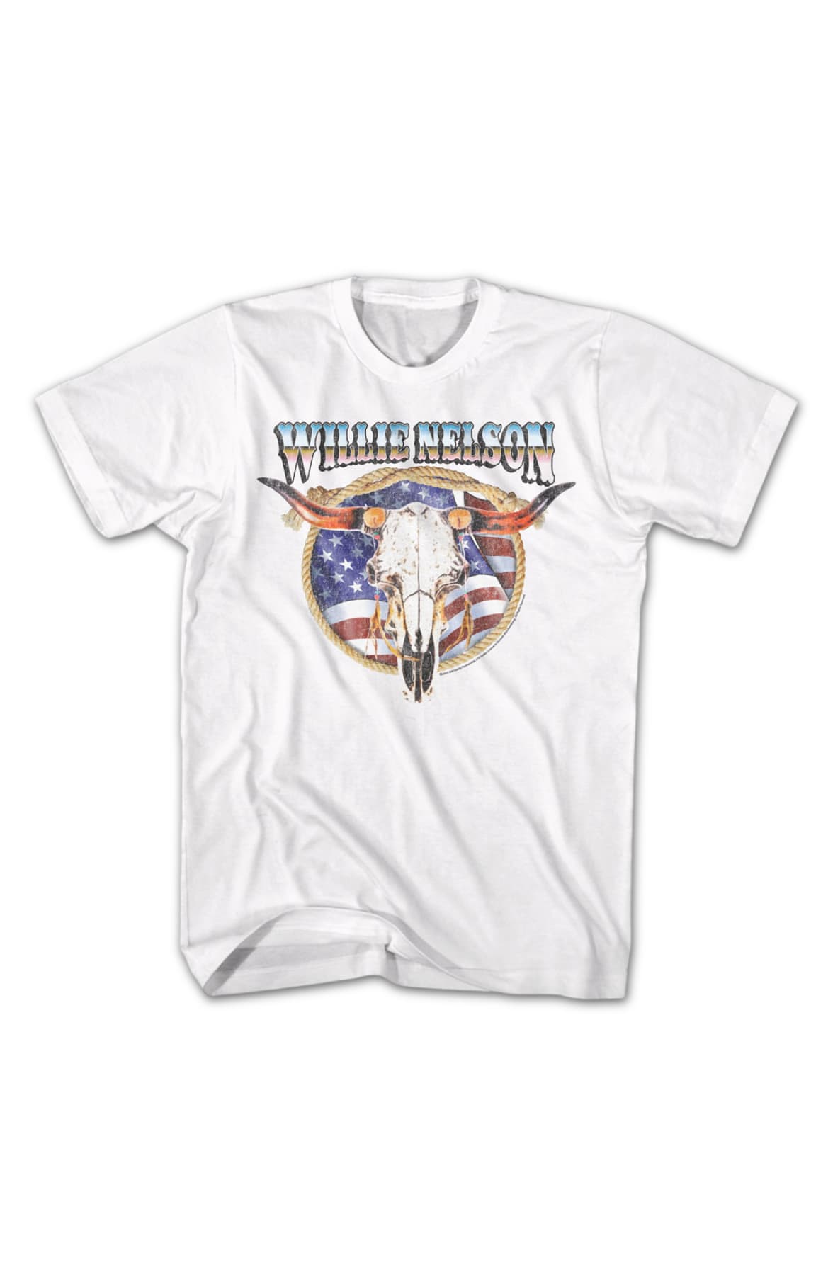 American Cow Skull Willie Nelson T-Shirt