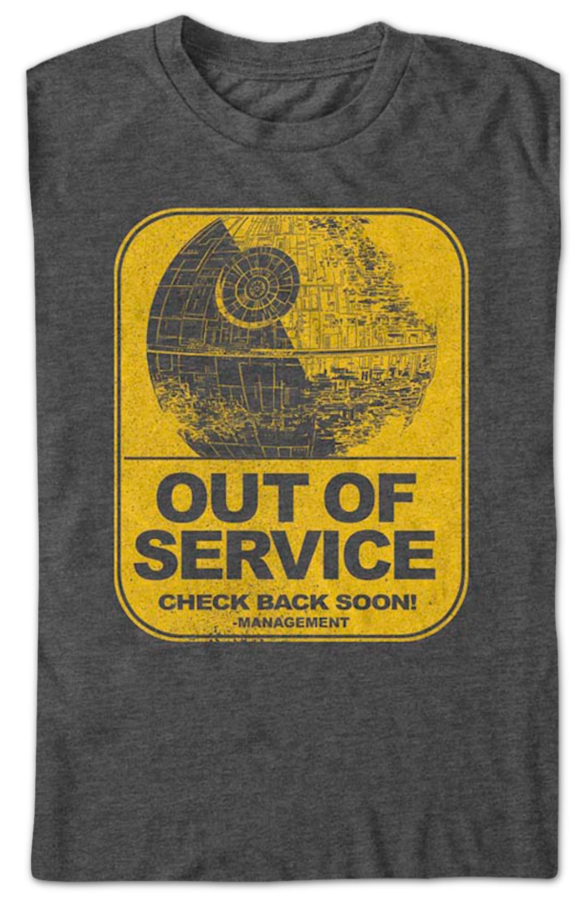 Death Star Out Of Service Star Wars T-Shirt Death Star Out Of Service Star Wars T-Shirt