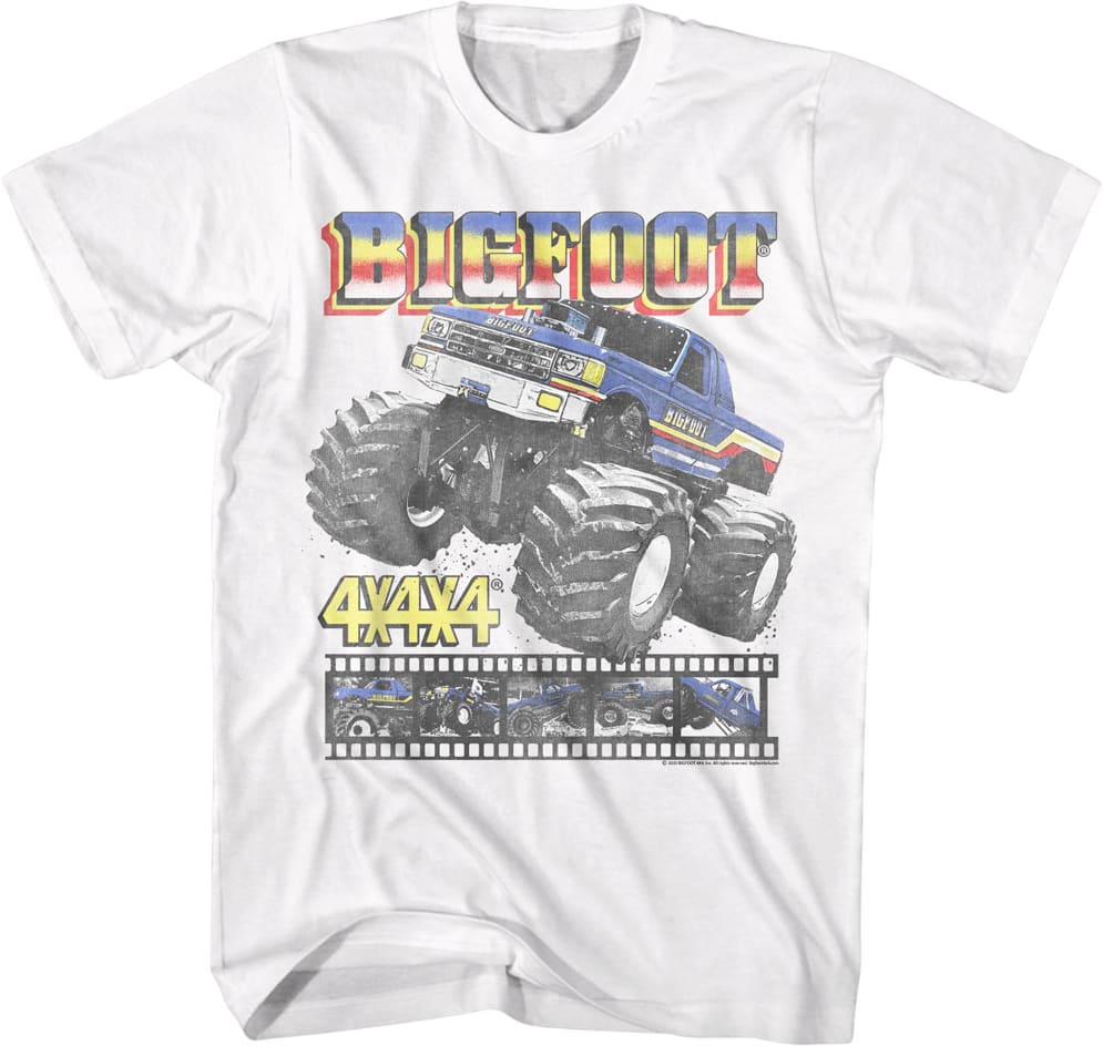 Monster Truck Film Reel Bigfoot T-Shirt