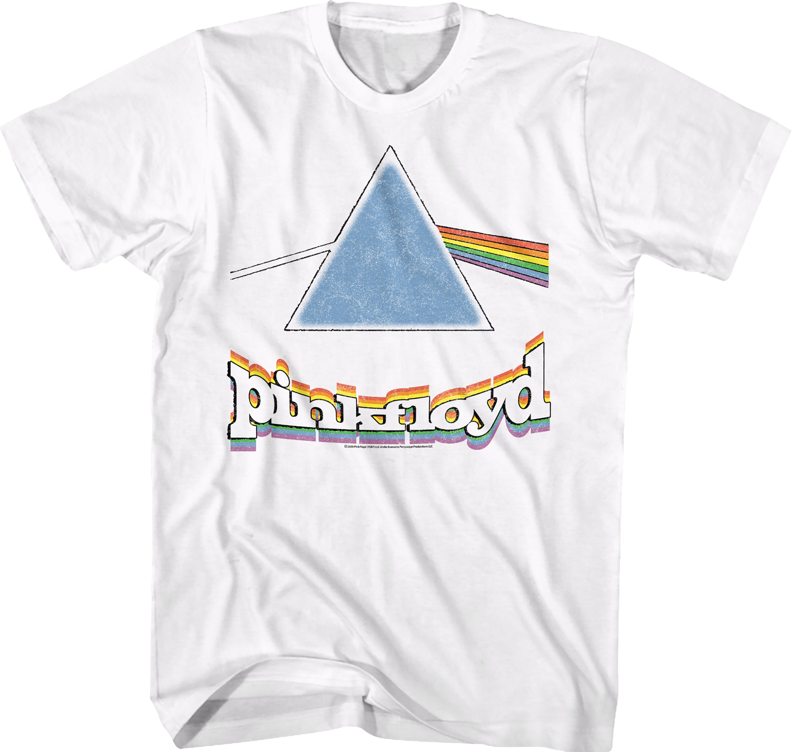 Rainbow Prism Dark Side of the Moon Pink Floyd T-Shirt
