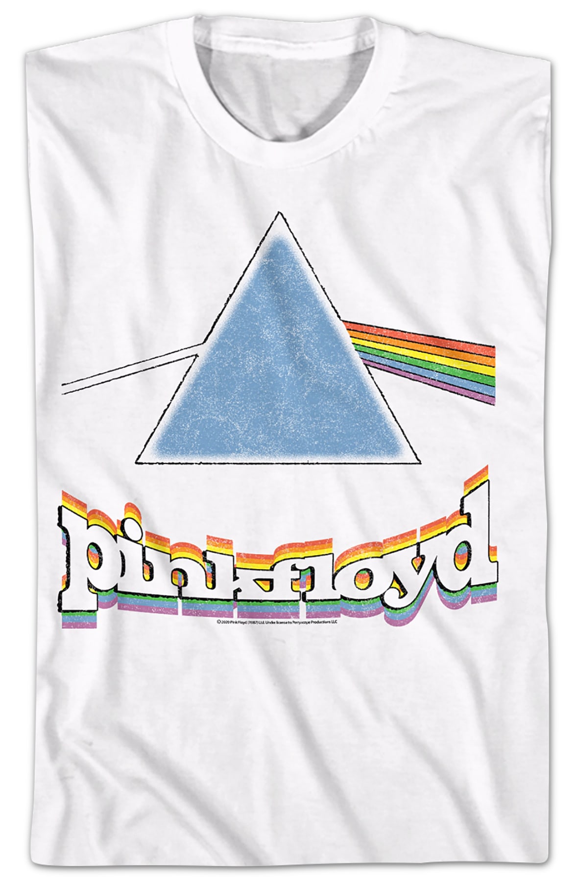 Rainbow Prism Dark Side of the Moon Pink Floyd T-Shirt Rainbow Prism Dark Side of the Moon Pink Floyd T-Shirt