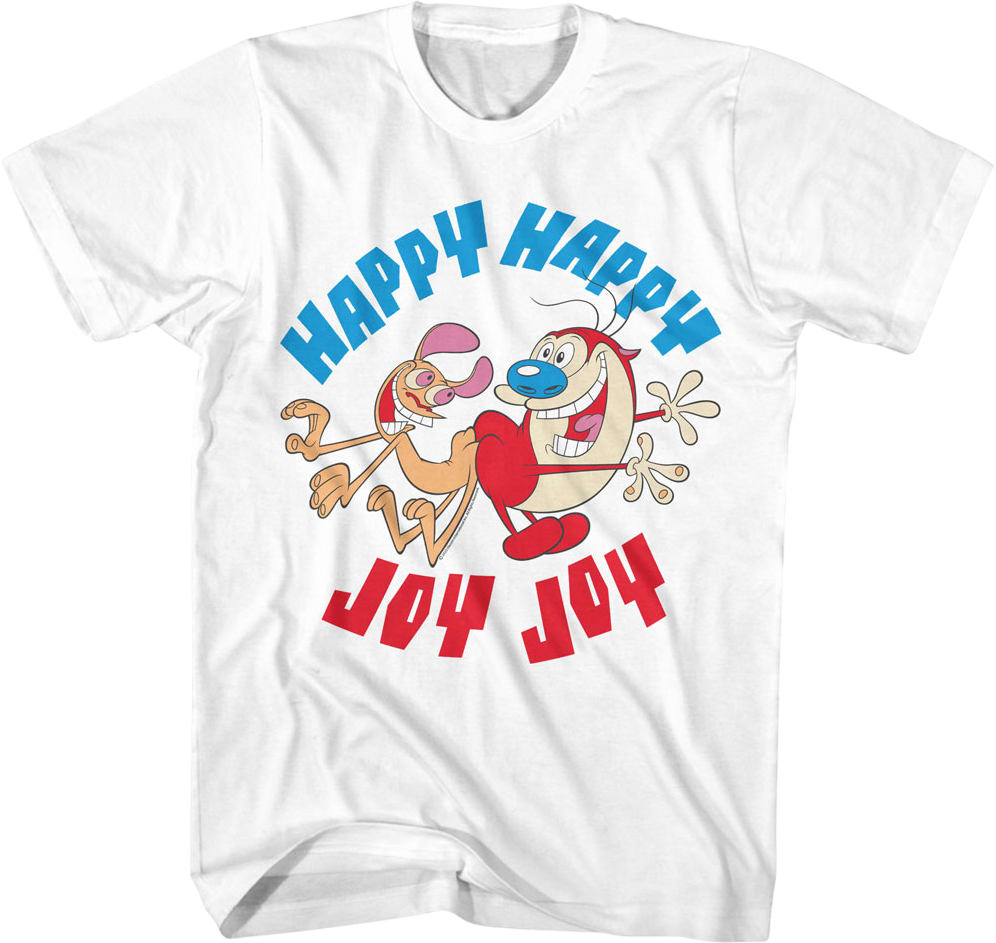 Vintage Happy Happy Joy Joy Ren And Stimpy T-Shirt