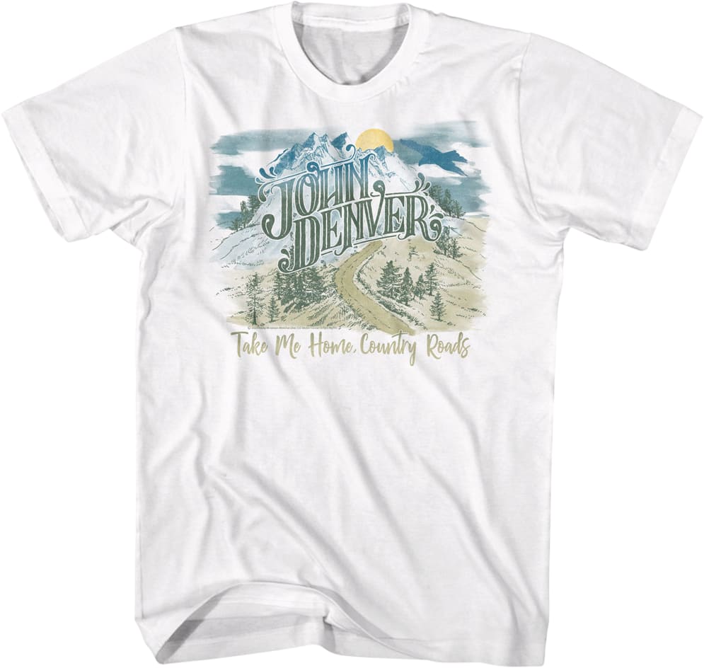 Vintage Take Me Home Country Roads John Denver T-Shirt