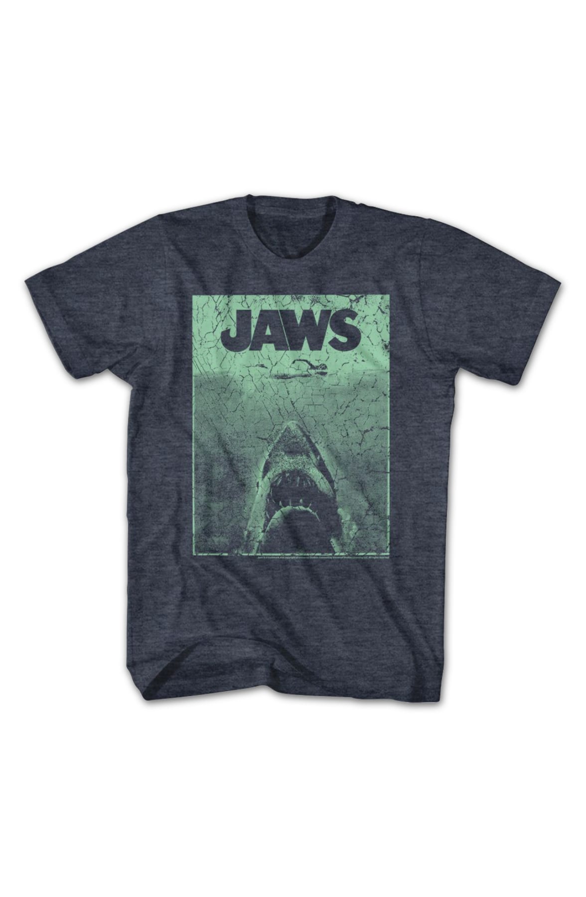 Cracked Poster Jaws T-Shirt