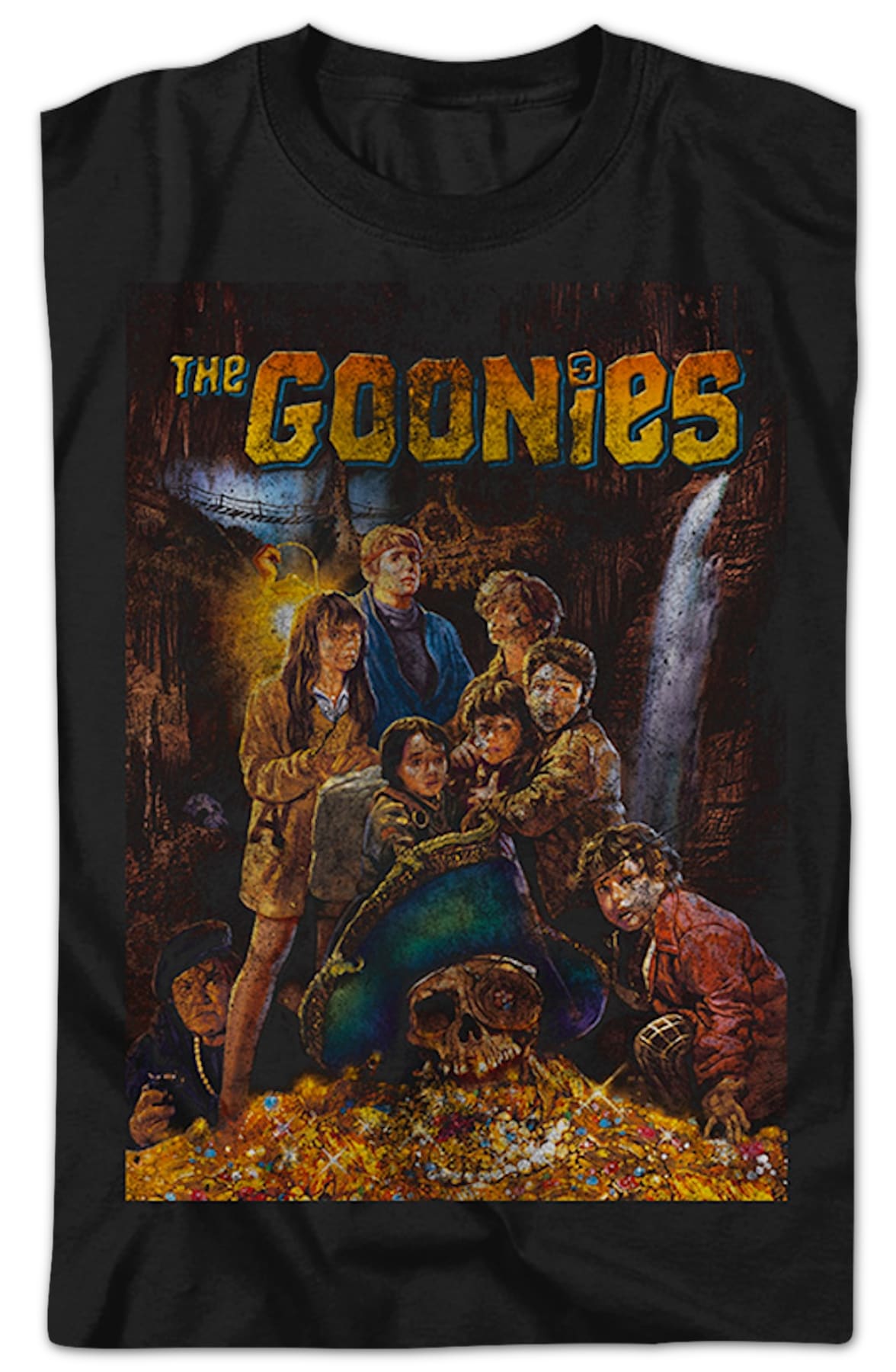 Distressed Poster Goonies T-Shirt Distressed Poster Goonies T-Shirt