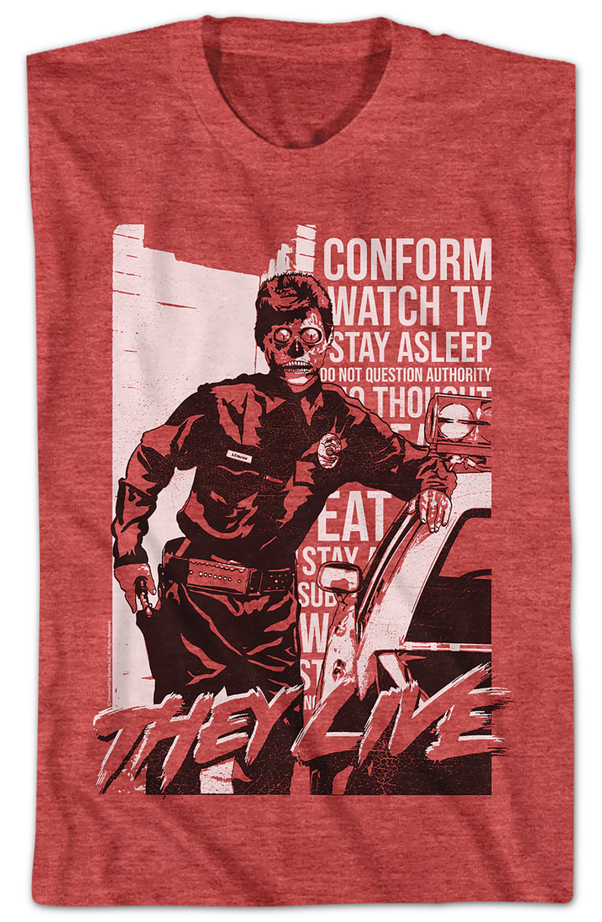 Police Propaganda They Live T-Shirt Police Propaganda They Live T-Shirt