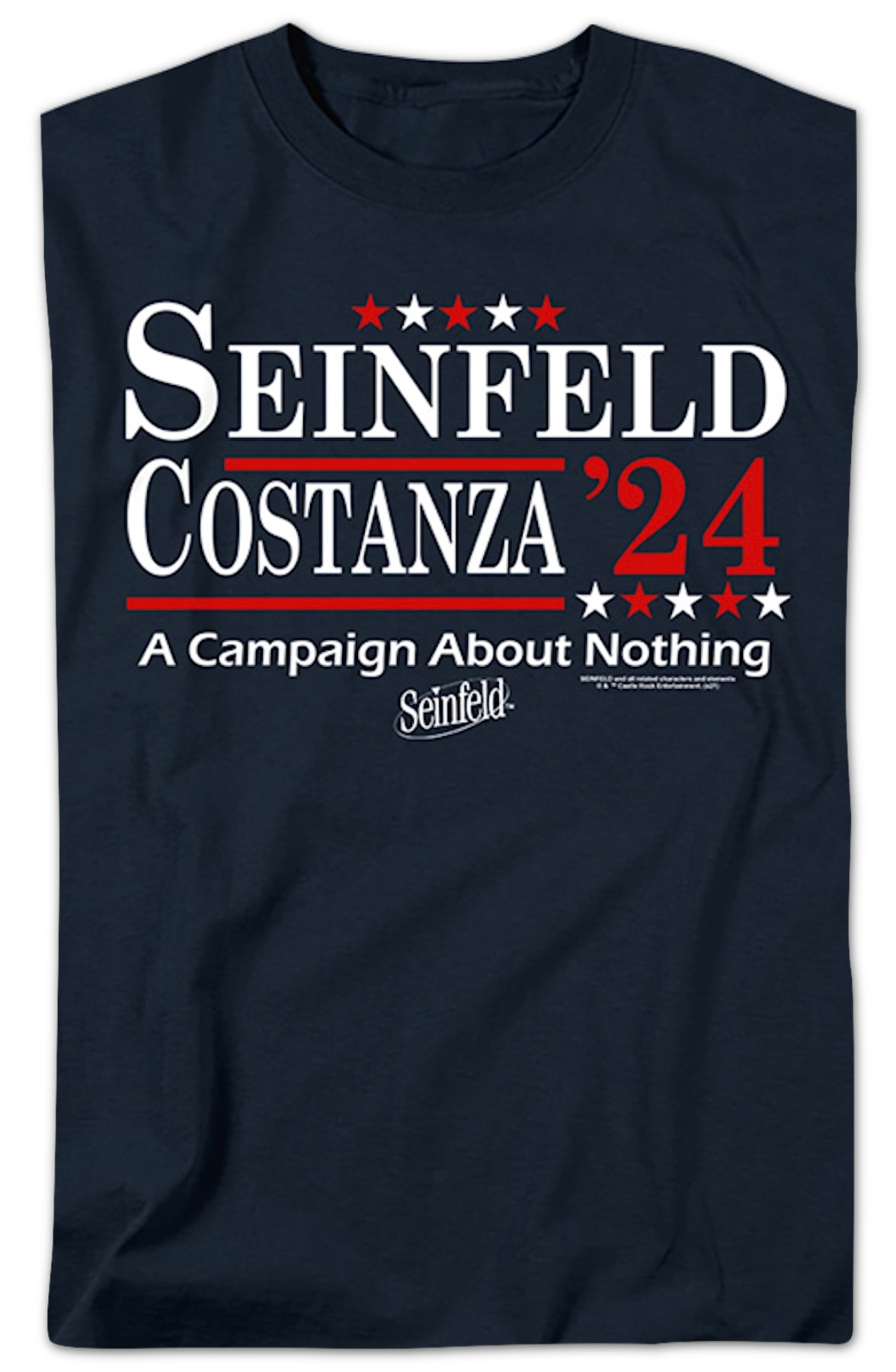 Seinfeld & Costanza '24 Campaign Poster Seinfeld T-Shirt Seinfeld & Costanza '24 Campaign Poster Seinfeld T-Shirt
