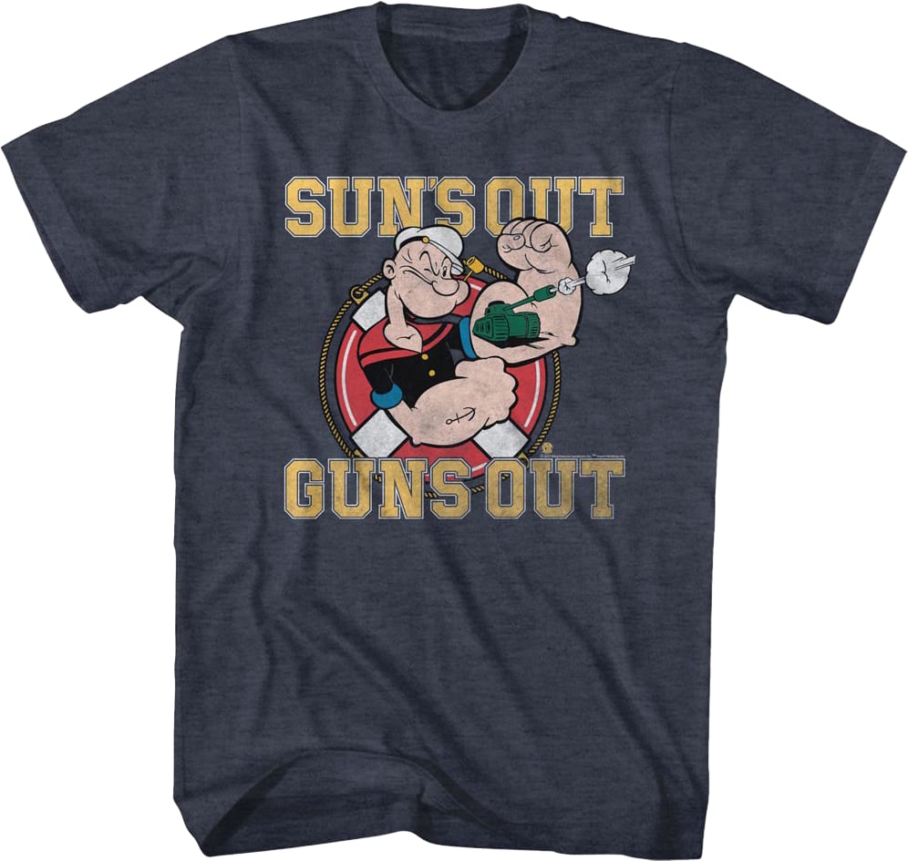 Sun's Out Guns Out Popeye T-Shirt