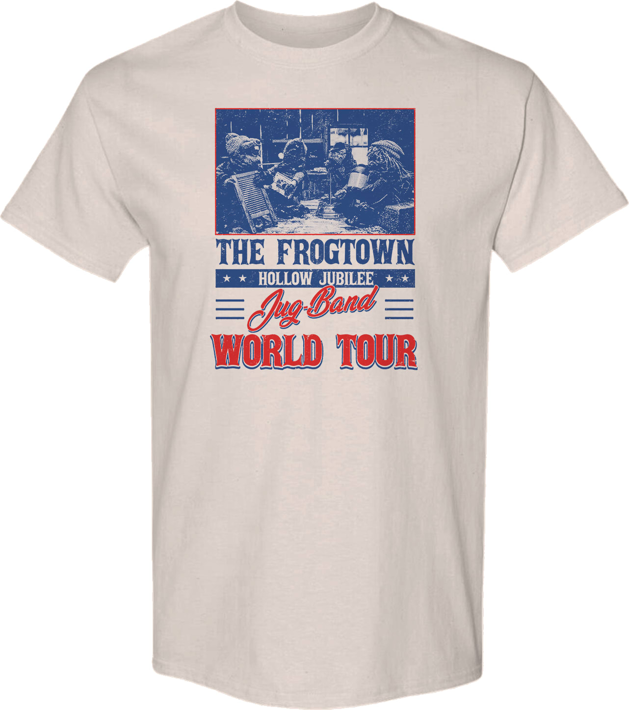 The Frogtown Hollow Jubilee Jug-Band World Tour Emmet Otter T-Shirt