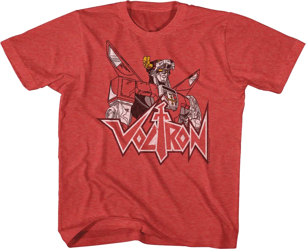 Youth Distressed Defender of the Universe Voltron Shirt