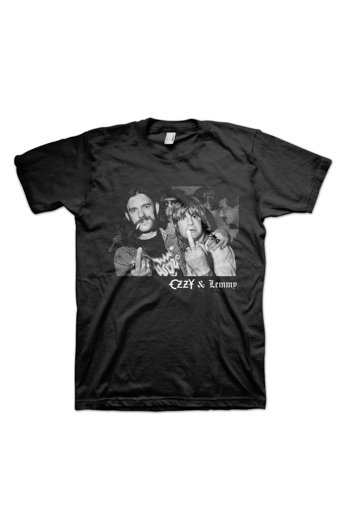 Flipping The Bird Lemmy Kilmister & Ozzy Osbourne T-Shirt Flipping The Bird Lemmy Kilmister & Ozzy Osbourne T-Shirt