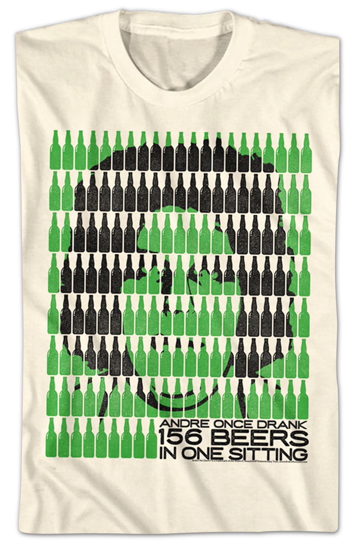 156 Beers In One Sitting Andre The Giant T-Shirt