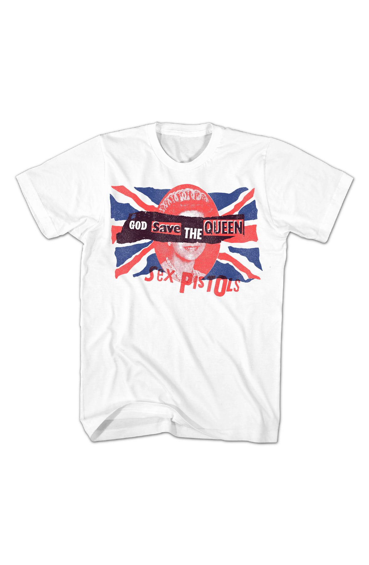 Front & Back God Save The Queen Sex Pistols T-Shirt Front & Back God Save The Queen Sex Pistols T-Shirt