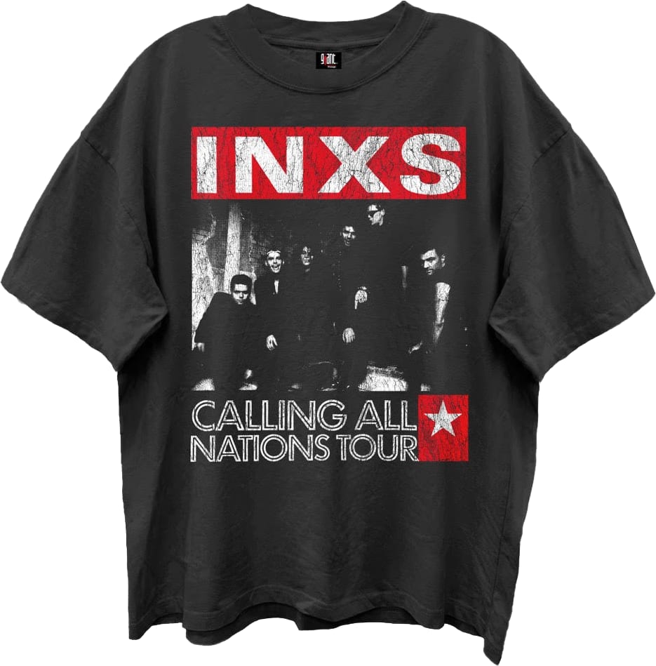 Calling All Nations Tour INXS Oversized T-Shirt
