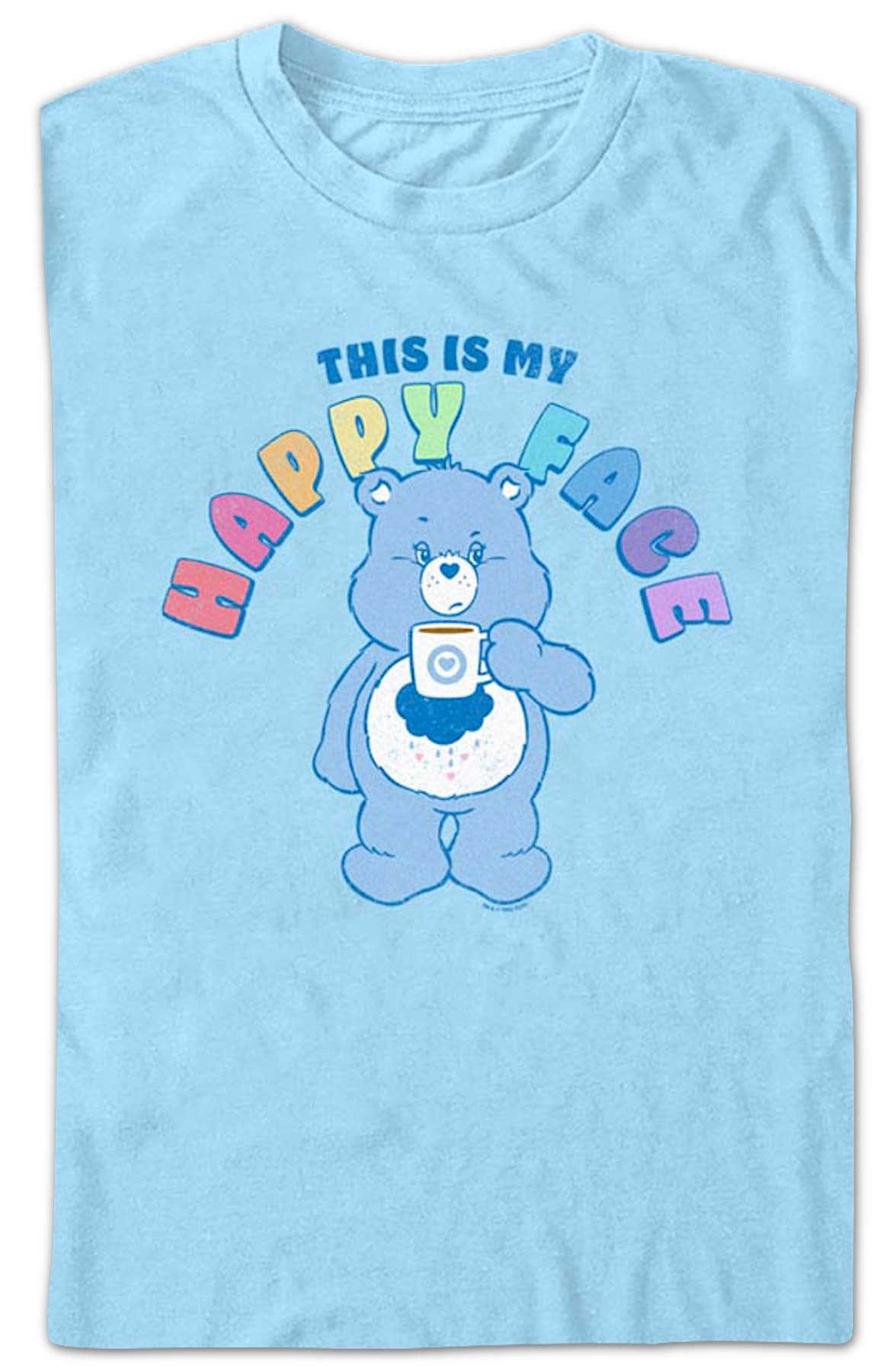 Grumpy Bear This Is My Happy Face Care Bears T-Shirt Grumpy Bear This Is My Happy Face Care Bears T-Shirt