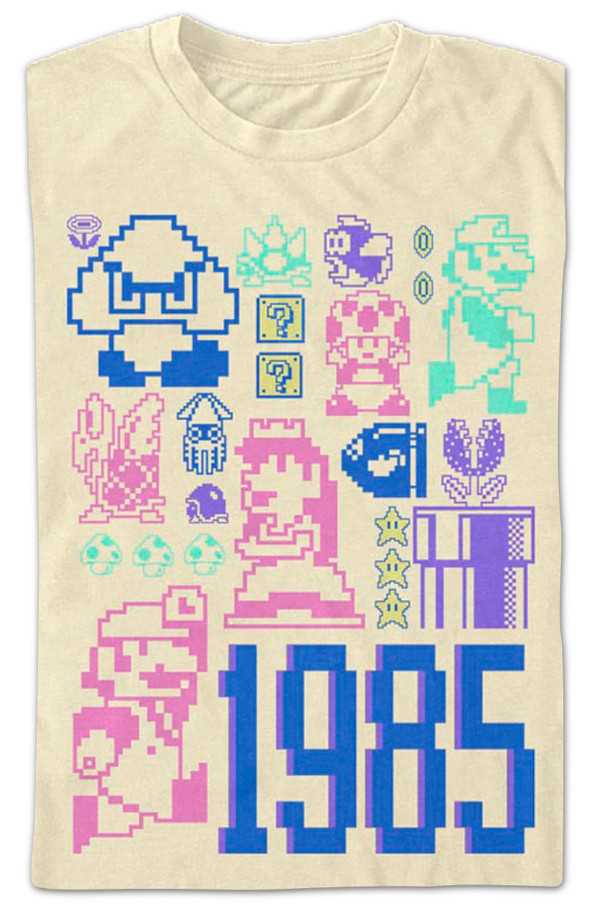 Pastel Super Mario Bros. T-Shirt Pastel Super Mario Bros. T-Shirt