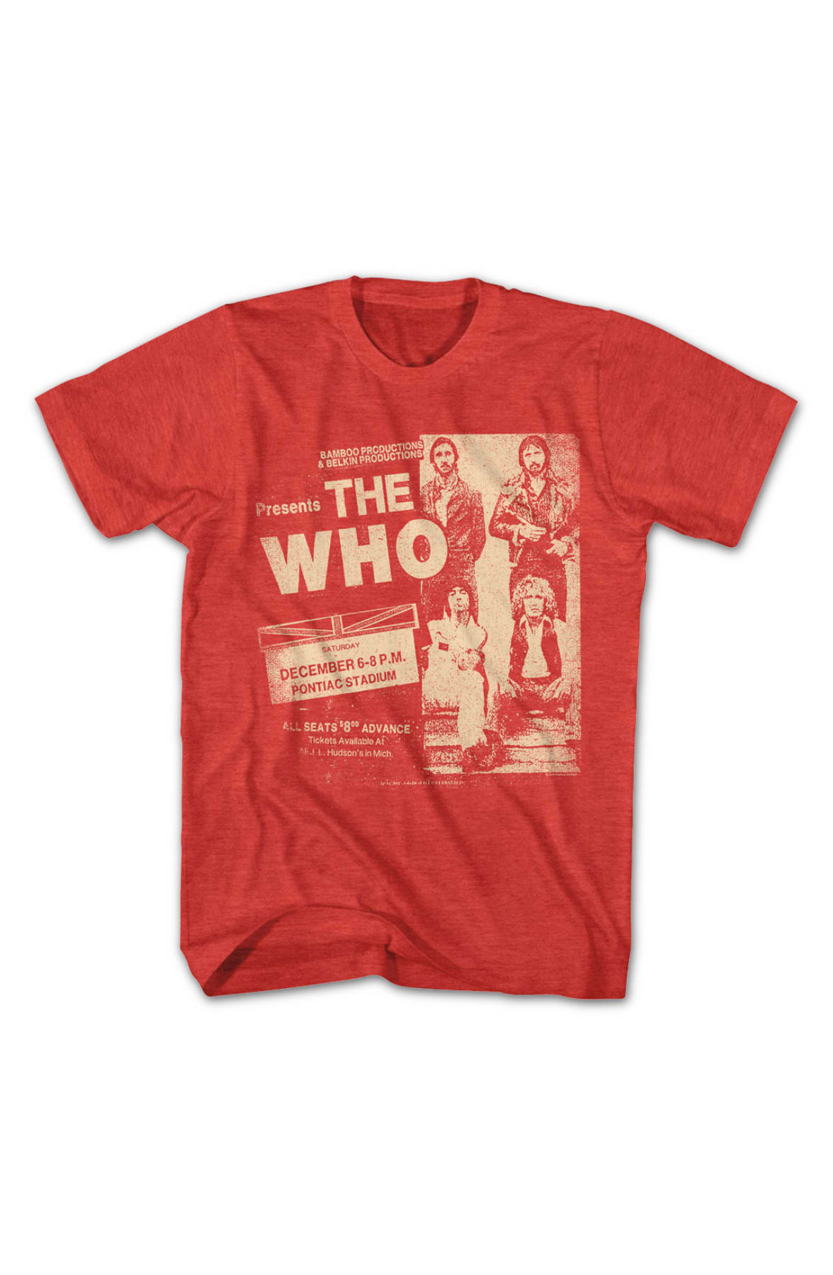 Pontiac Stadium Concert The Who T-Shirt Pontiac Stadium Concert The Who T-Shirt
