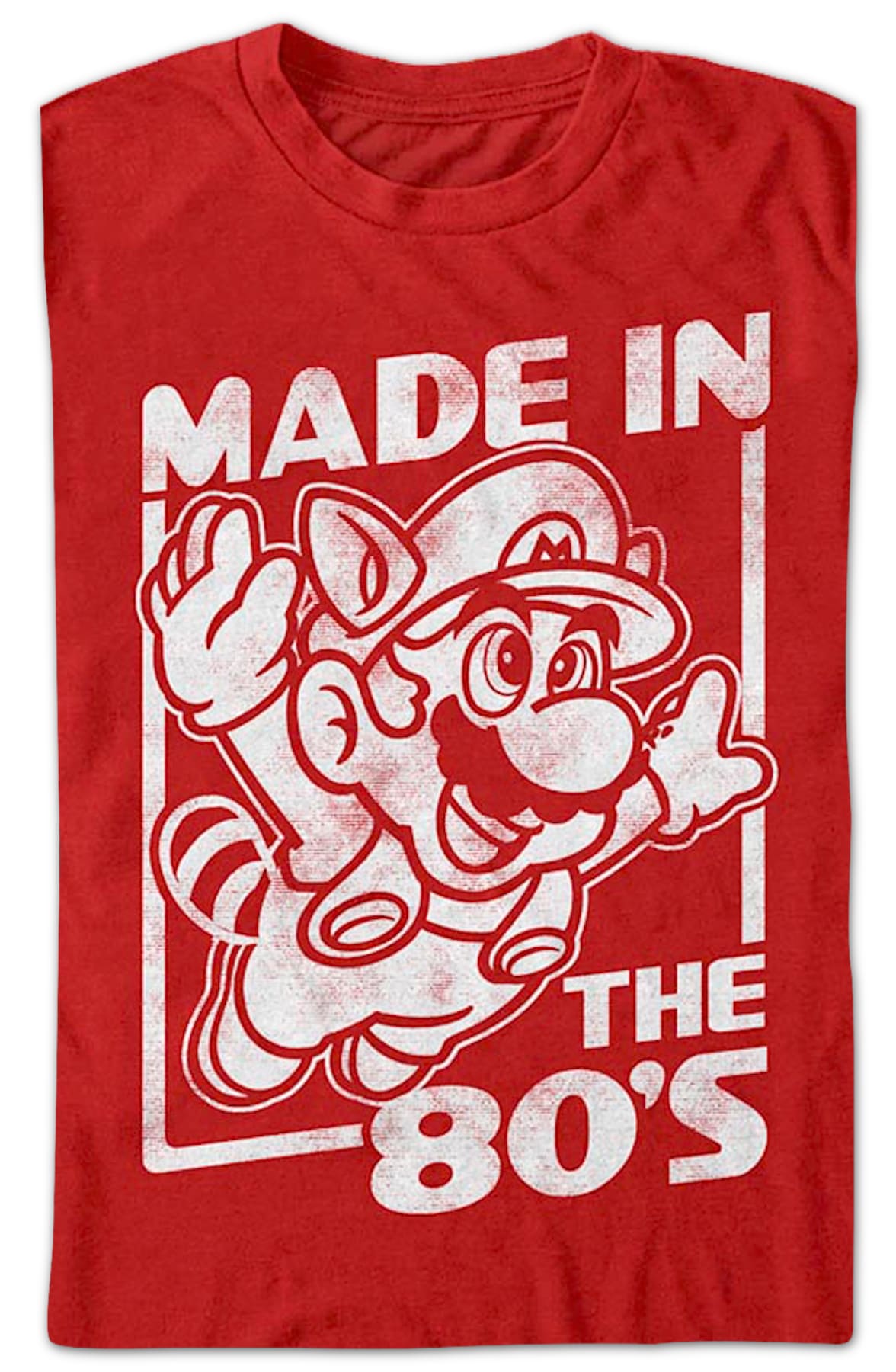 Red Made In The 80's Super Mario Bros. 3 T-Shirt Red Made In The 80's Super Mario Bros. 3 T-Shirt