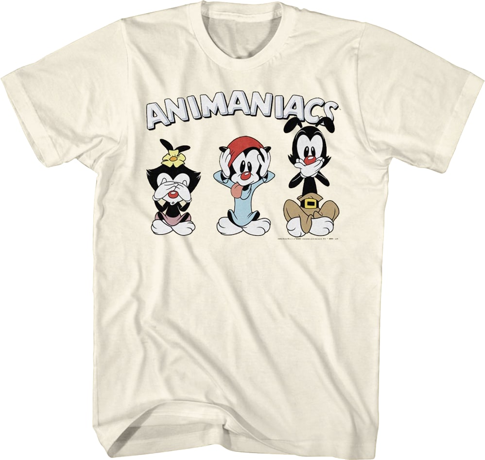 See No Evil Hear No Evil Speak No Evil Animaniacs T-Shirt
