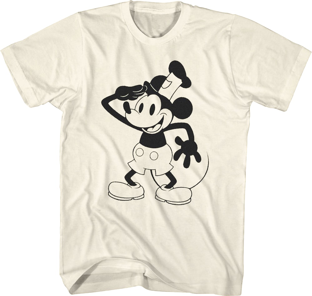 Steamboat Willie Salute Disney T-Shirt