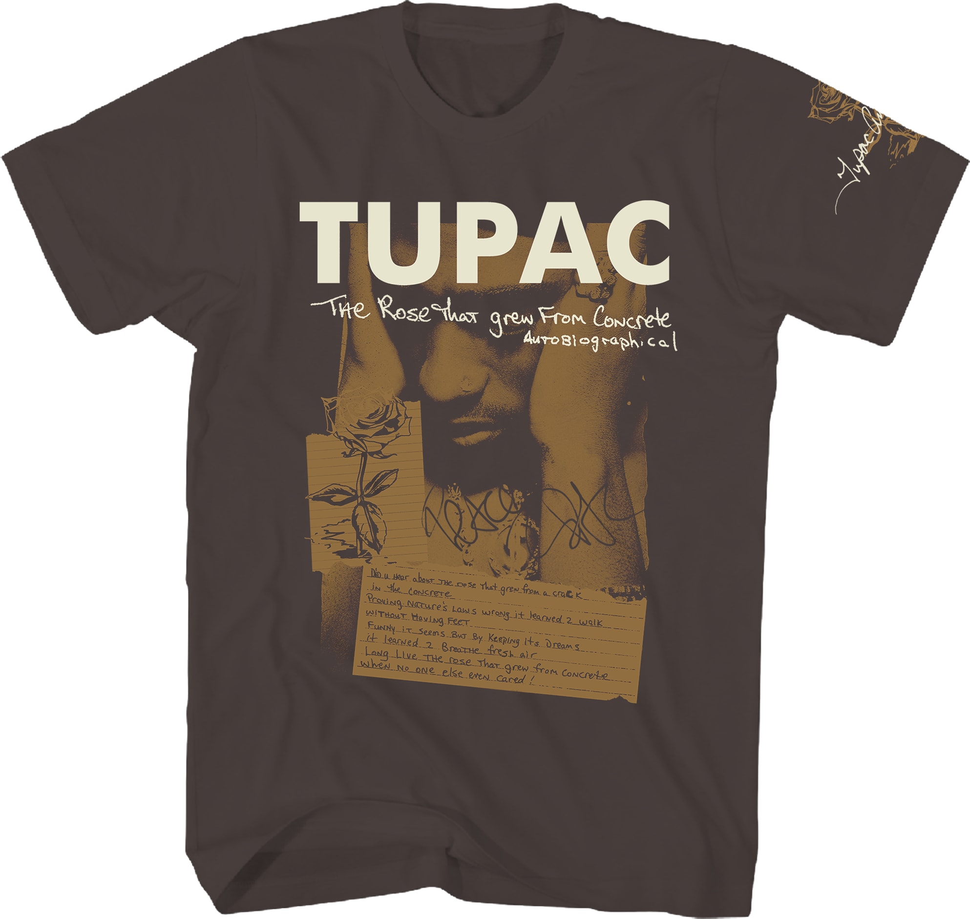 The Rose That Grew From Concrete Tupac Shakur T-Shirt