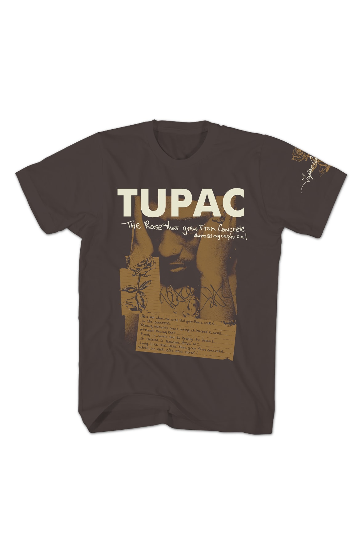 The Rose That Grew From Concrete Tupac Shakur T-Shirt The Rose That Grew From Concrete Tupac Shakur T-Shirt
