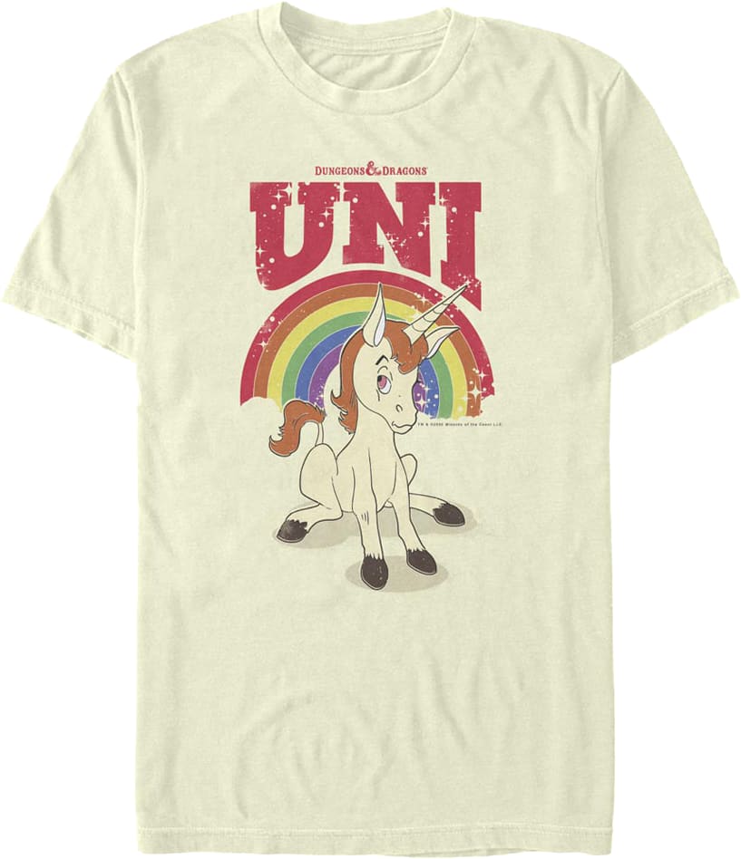 Uni Rainbow Pose Dungeons & Dragons T-Shirt