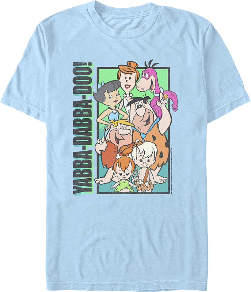 Yabba-Dabba-Doo Collage Flintstones T-Shirt