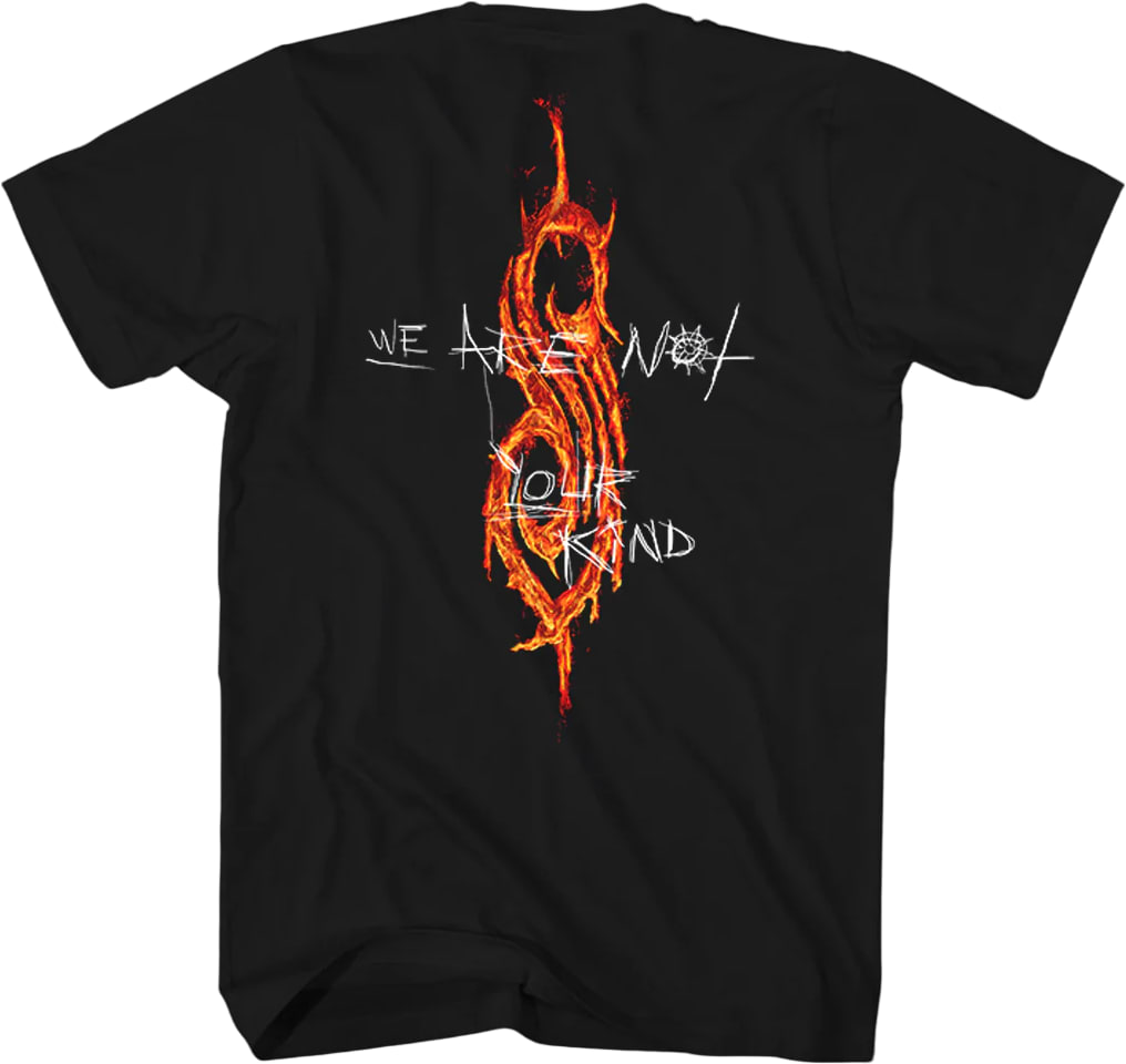 Front & Back We Are Nor Your Kind Slipknot T-Shirt Front & Back We Are Nor Your Kind Slipknot T-Shirt